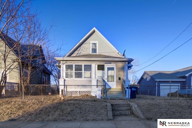 view of bungalow-style house