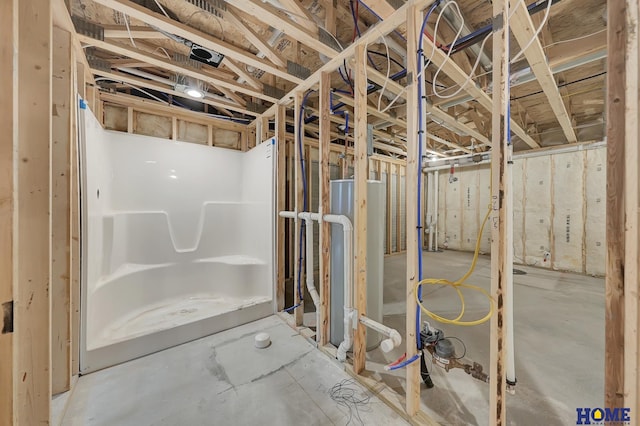 bathroom with water heater