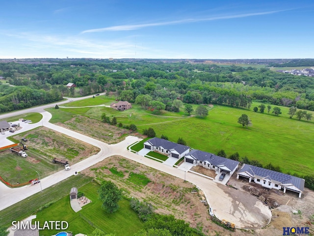 birds eye view of property