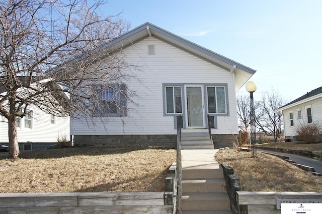 view of bungalow-style house