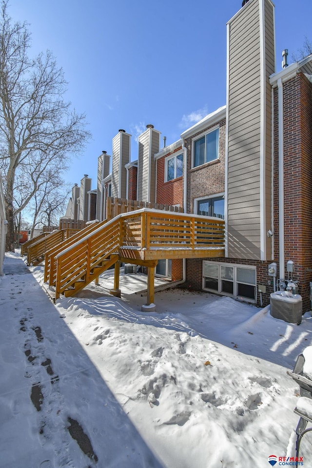 exterior space featuring a deck