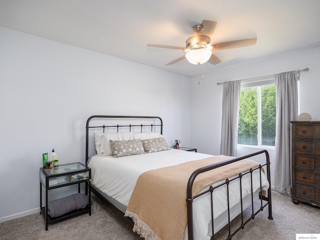 7112 S 177th St, Omaha, NE 68136 - bedroom featuring light carpet and a ceiling fan