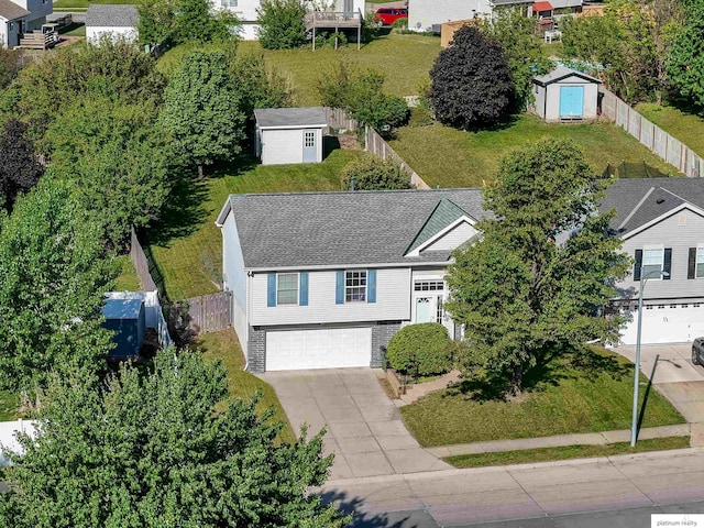7112 S 177th St, Omaha, NE 68136 - aerial perspective of suburban area
