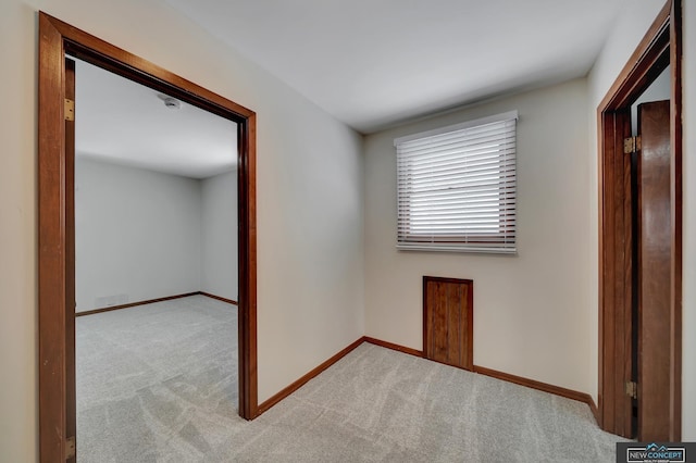 interior space with light colored carpet