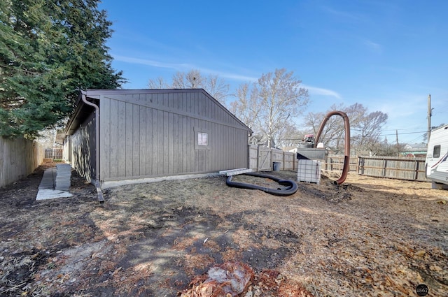 exterior space featuring fence