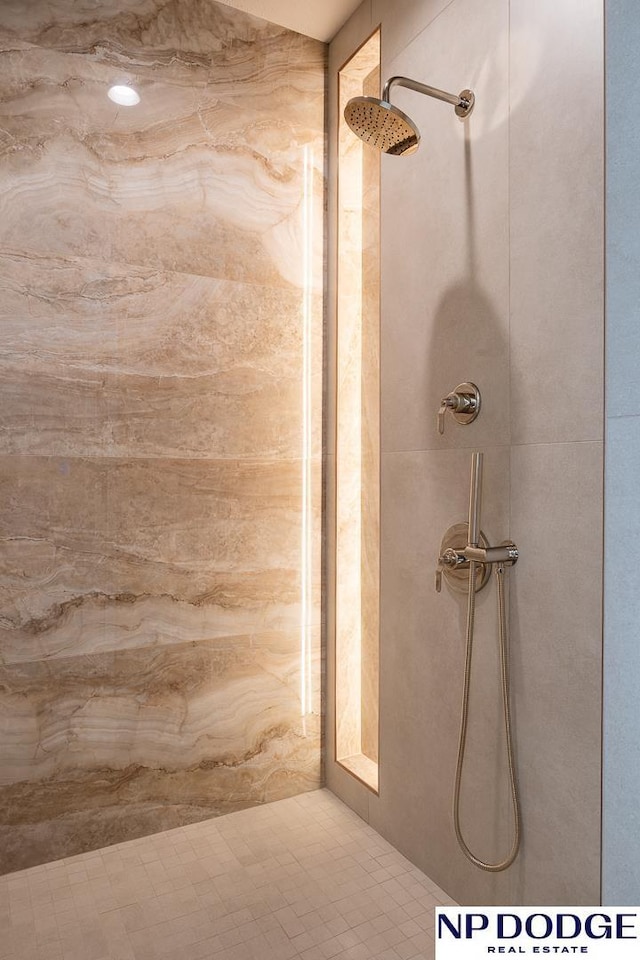 8909 Appaloosa Ln, Lincoln, NE 68520 - full bathroom with a tile shower
