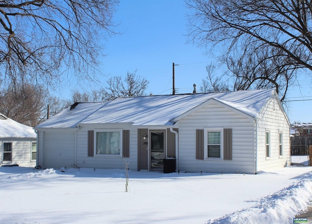 ranch-style home with a garage