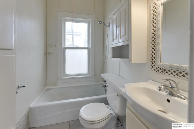 full bathroom with vanity and toilet