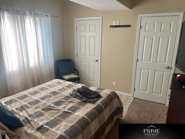 bedroom featuring carpet flooring