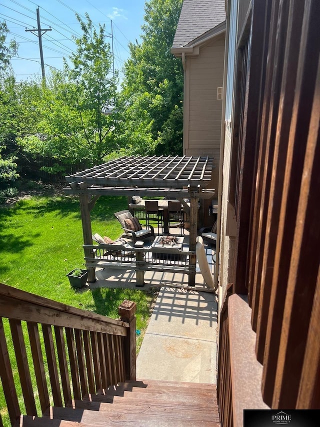 view of patio / terrace featuring outdoor dining space