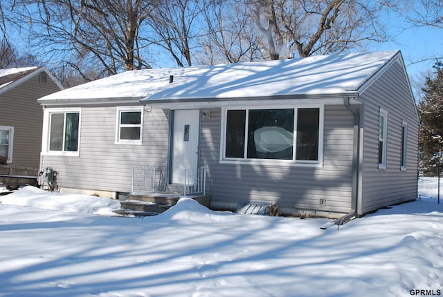 view of front of home