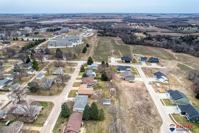 bird's eye view with a residential view