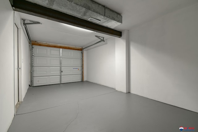 garage with visible vents