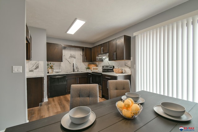 dining room with light wood-style floors