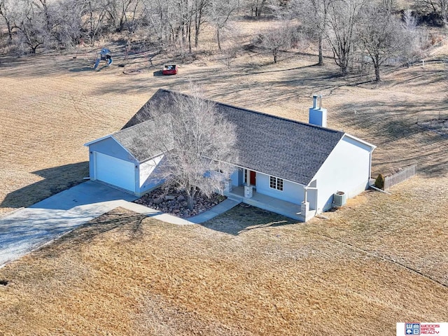 birds eye view of property