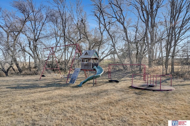 view of yard with playground community