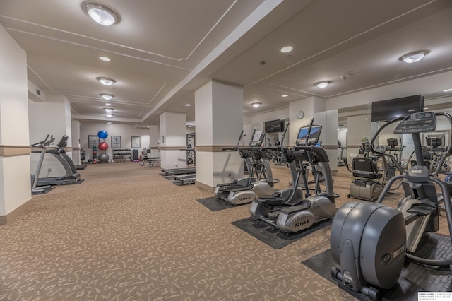 view of exercise room