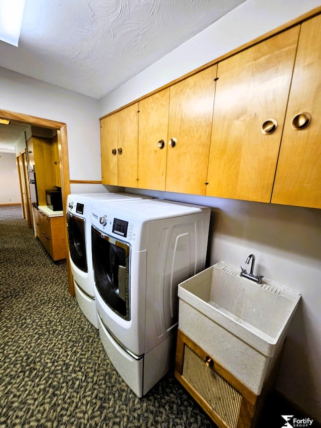 504 N Plum St, Shickley, NE 68436 - washroom with cabinet space and separate washer and dryer