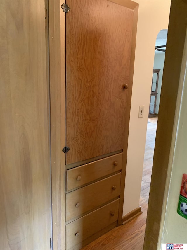 room details featuring wood finished floors