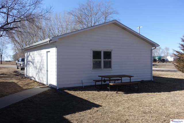 view of side of property