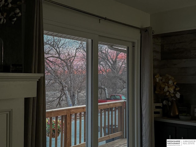 doorway to outside with plenty of natural light