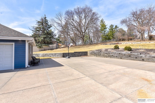 view of patio / terrace with fence