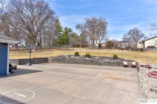 view of patio / terrace with fence