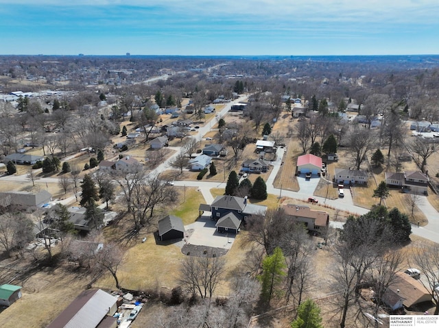 birds eye view of property featuring a residential view