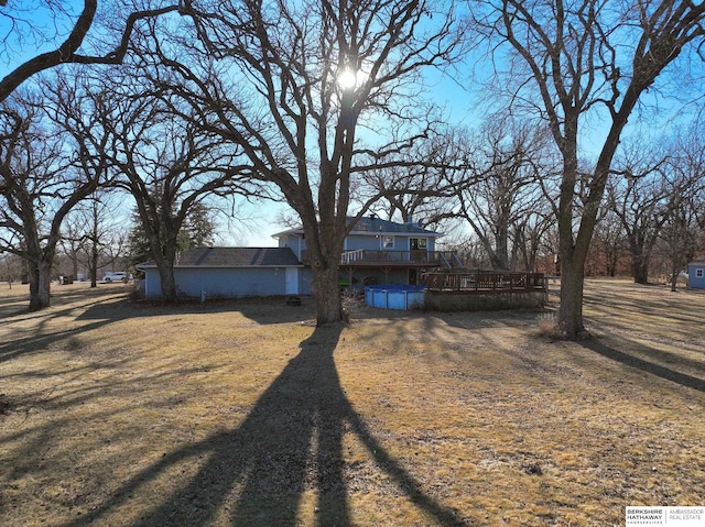 exterior space featuring a deck