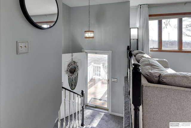 entrance foyer featuring baseboards