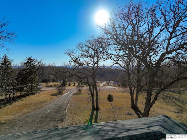 view of road