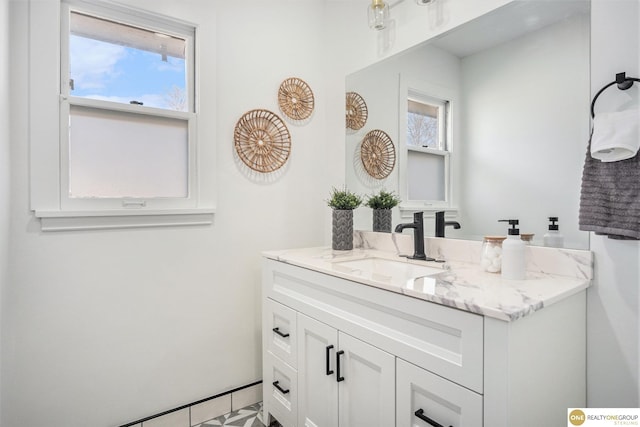 bathroom featuring vanity