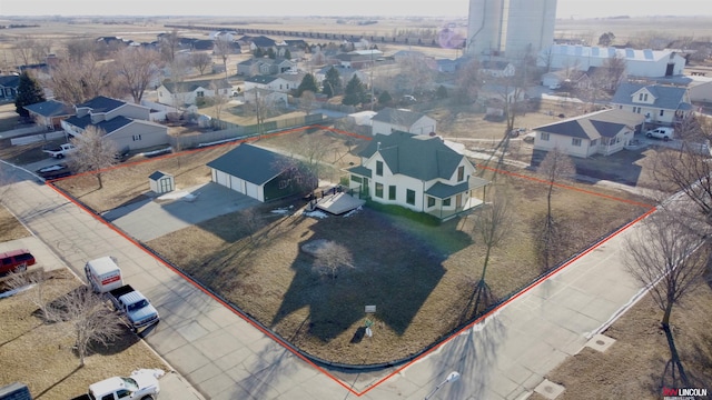 aerial view featuring a residential view