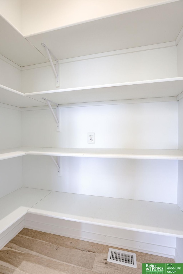 pantry with visible vents