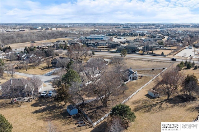 birds eye view of property featuring a residential view