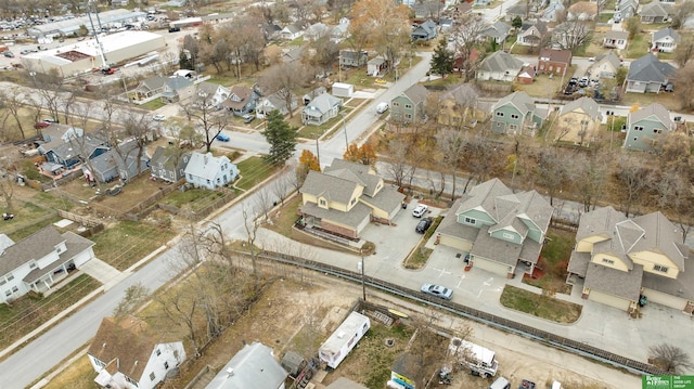 birds eye view of property featuring a residential view