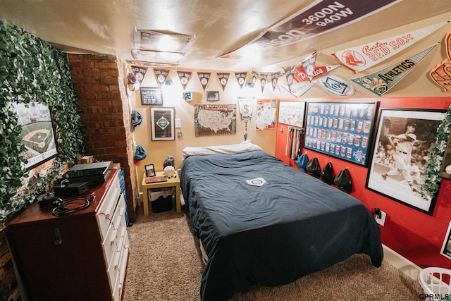 bedroom with carpet flooring