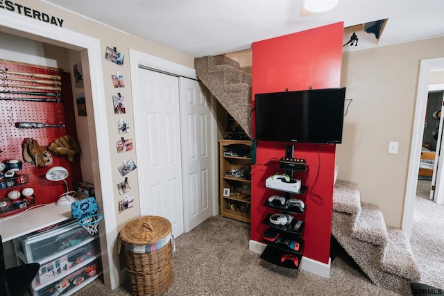 interior space with a closet