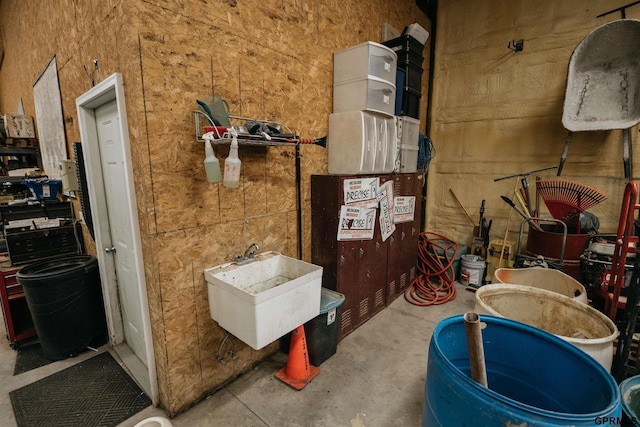 view of storage area