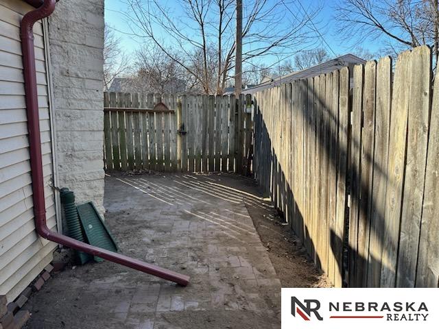 view of patio / terrace with a fenced backyard