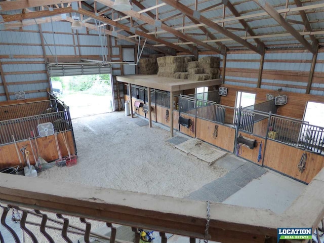 view of horse barn