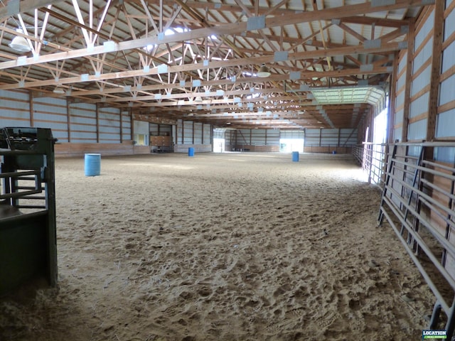 view of horse barn