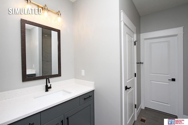 bathroom featuring vanity