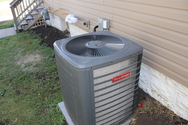 exterior details with central AC unit