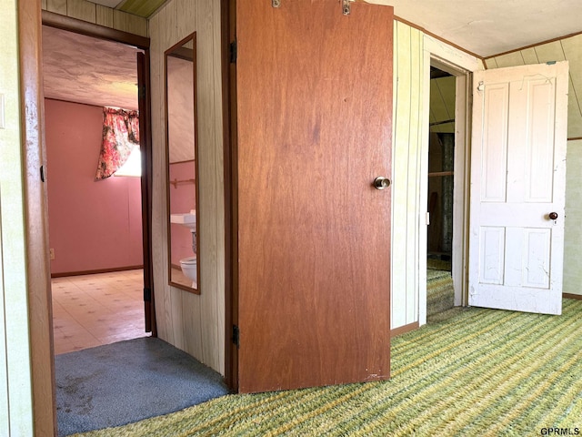 corridor featuring carpet