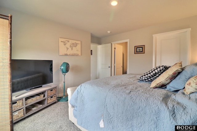 bedroom featuring carpet flooring