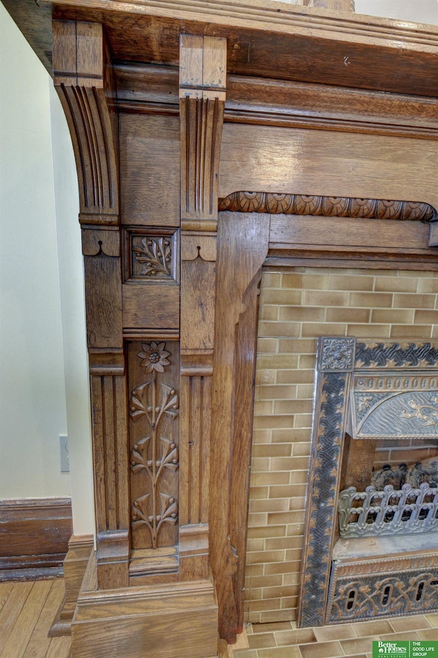 interior details with arched walkways