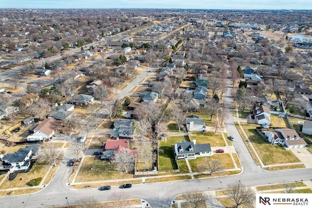 aerial view featuring a residential view