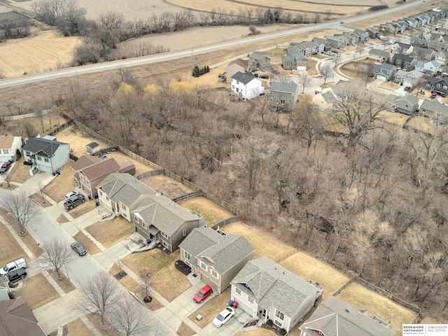 drone / aerial view featuring a residential view