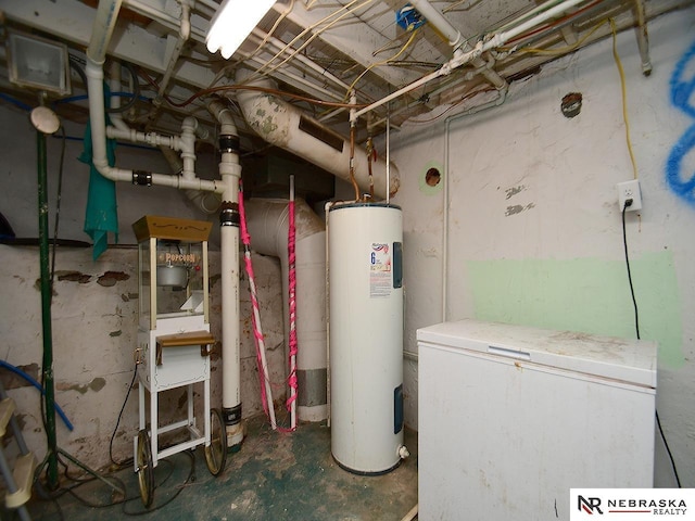 utilities featuring electric water heater